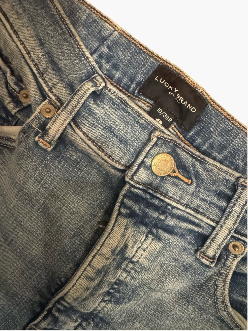 Lucky Brand Stevie High Rise Flare Jeans Sz 10/30R Light Wash
